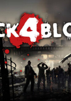 Left 4 back. Back 4 Blood логотип. Игра от разработчиков left 4 Dead.